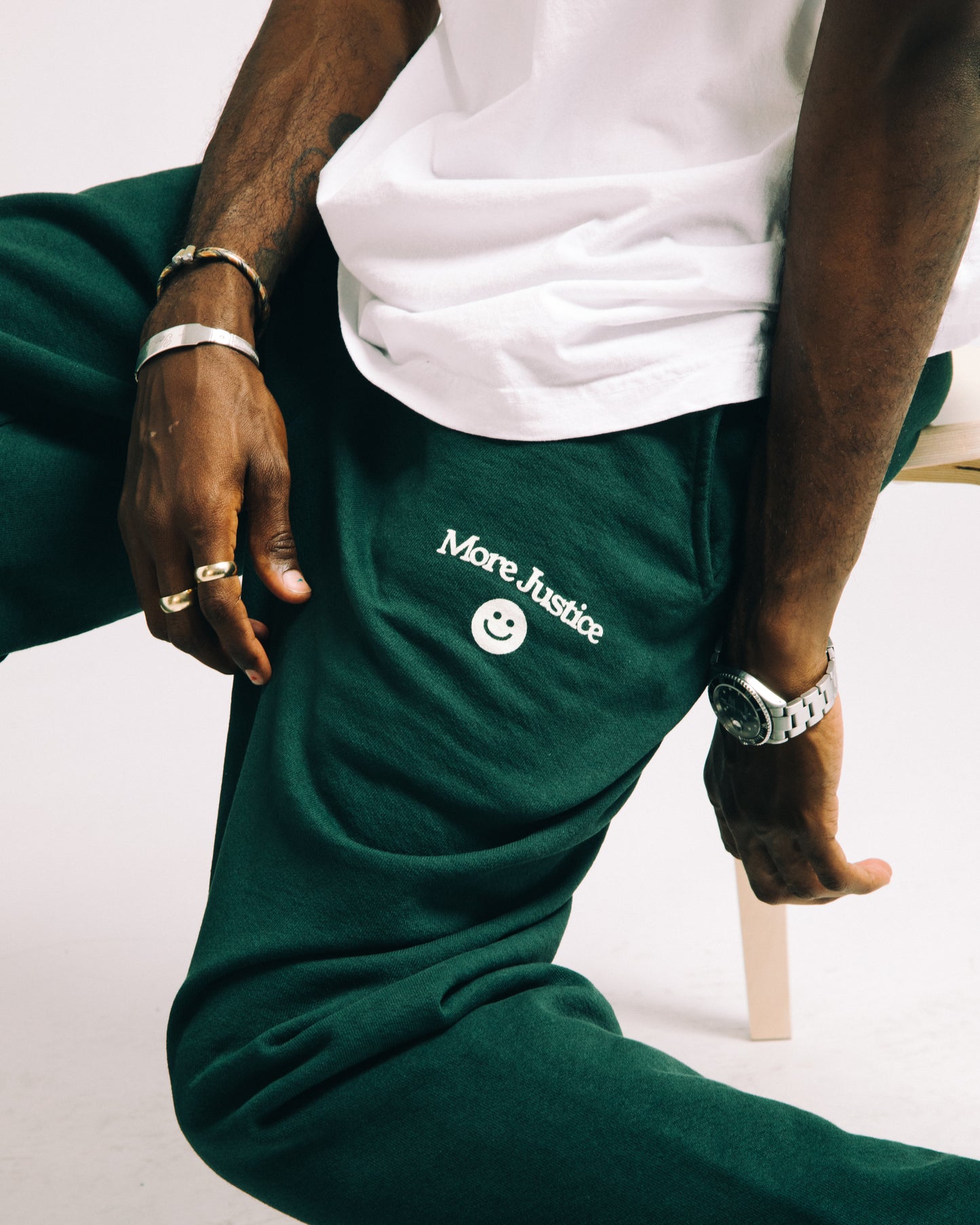 Logo Sweatpants - Ivy